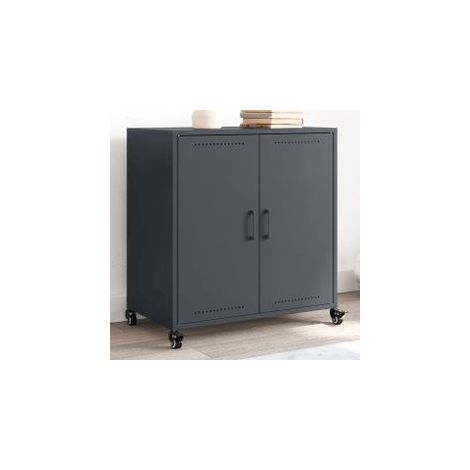 Buffet anthracite 68,5x39x72 acier laminé à froid (1/5)