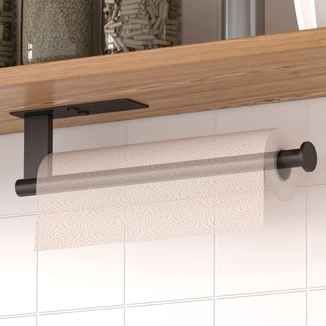 Porte Sopalin Mural - Acero Inoxidable - Para Cocina Baño Taller - Instalación Adhesiva o con Tornillos - 1 Unidad (1/5)