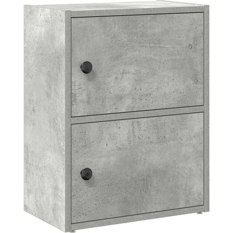 Maison Exclusive - Libreria Grigio Cemento 40x24x52 cm in Legno Multistrato