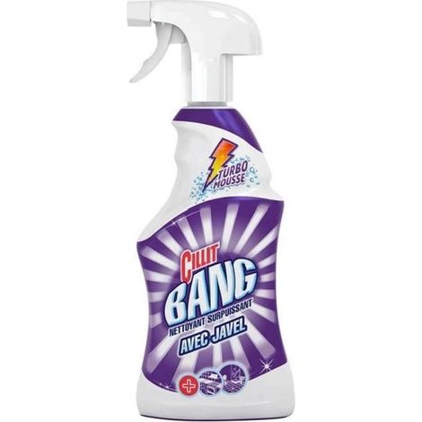 Spray nettoyant pour salle de bain Cillit Bang, javel et hygiène 750 ml (1/4)