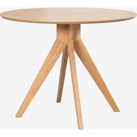 Mesa de comedor redonda Ø100 cm en madera Sekiz SKLUM (1/5)