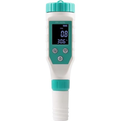 Testeur Eau, Testeur de Chlore numérique 7 en 1, testeur de pH, analyseur de sel, redox, TDS, conductivité, température, CL
