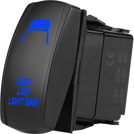 lumineuse LED laser bleue 5 broches 12 V 24 V CC pour toit