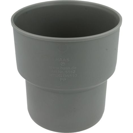 Le Sanitaire – Raccord d'évacuation PVC transition HTUG DN110 – Polypropylène ignifuge – Résistance 90°C – Pour canalisations eaux usées