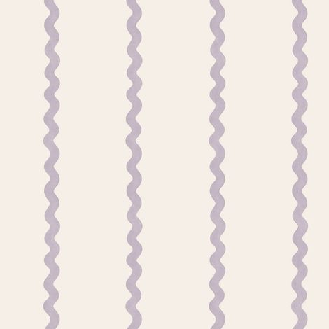 Kids Wallpaper Purple White Wiggle Stripe Nursery Bedroom Playroom Decor (1/4)