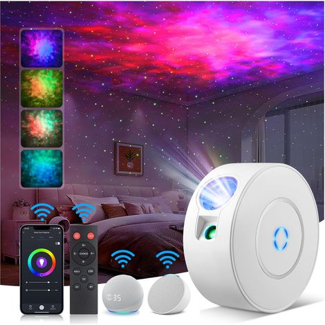 Projecteur Ciel Etoile, Projecteur Galaxie Avec Application Intelligente et Commande Vocale, Lumière Galaxie 16M de Couleurs Pour Chambre D'enfants et Adultes, Décoration de Chambre, Fête (1/5)