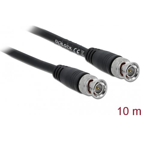 Kabel BNC Stecker zu BNC Stecker 10 m Delock