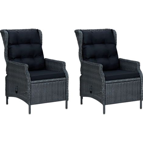 Maison Exclusive - 9-tlg. Garten-Essgruppe mit Auflagen Poly Ratt