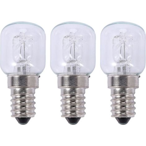 3x ampoule E14 haute température 500°C 25W halogène pour four, quartz 250V, éclairage de cuisson, remplacement facile, pack de 3 (1/4)