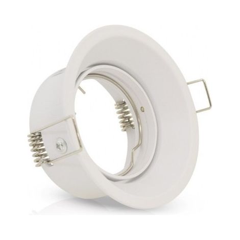 Support de spot basse luminance Rond Rotatif Orientable blanc Ø85 Miidex Lighting®