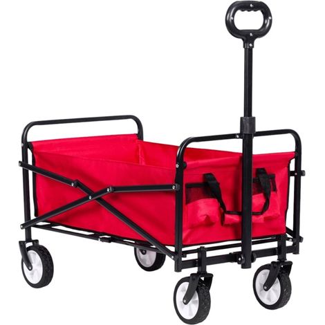 ModernHome by Multistore Gartenwagen 48 x 90 cm rot (TC-005 ROT) (1/4)