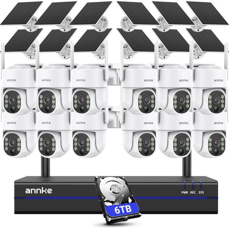 ANNKE 4MP Smart Network Security Camera with Two-way Audio Outdoor Nigth Vision Waterproof 12PCS 4TB (1/5)