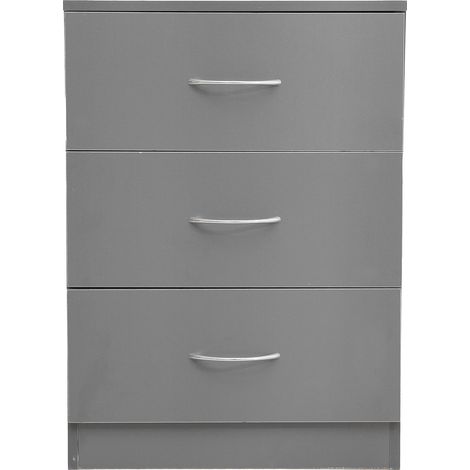 Zoternen Moderner Nachttisch mit 3 Schubladen, Spanplatte, Nachttisch für Zuhause, Wohnzimmer, Schlafzimmer (1/5)