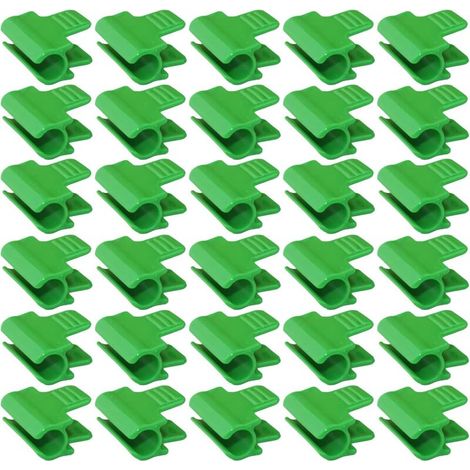 30 Serre Film Pinces Fixations pour Serre 11mm Clip de Serre clips pour plantes Clip Cerceau Tunnel de Filet en Plastique pour Serres support d'extension de plantes Abris
