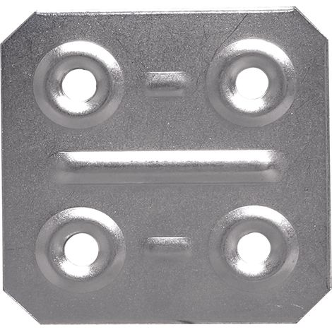 PIASTRINA DI GIUNZIONE FERRO ZINCATO 200 PZ.  mm. 40x40