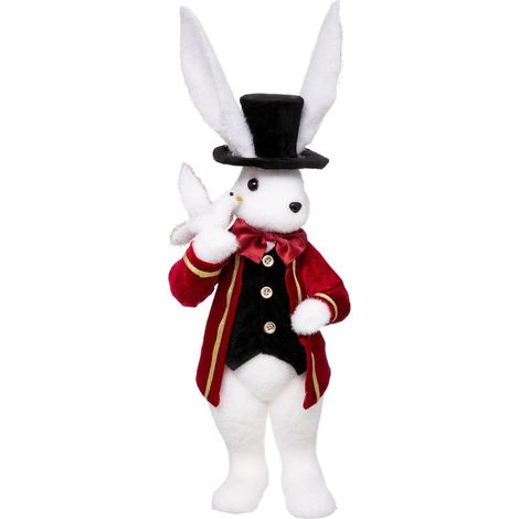 Déco de Noël Grand Lapin en Habit de spectacle - Feeric Christmas (1/2)