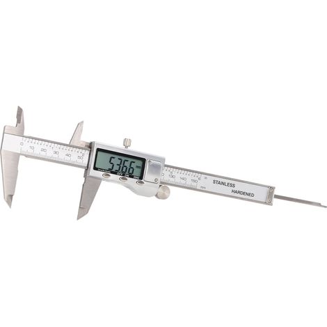 Hochpräziser digitaler elektronischer Messschieber aus Edelstahl mit Batterie, 0–150 mm (1/5)