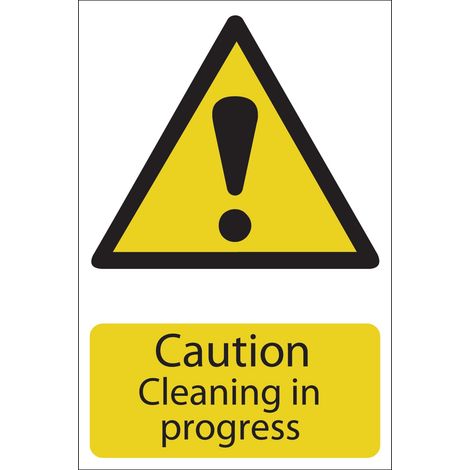 Draper 'Caution Cleaning' Hazard Sign (72440) (1/5)