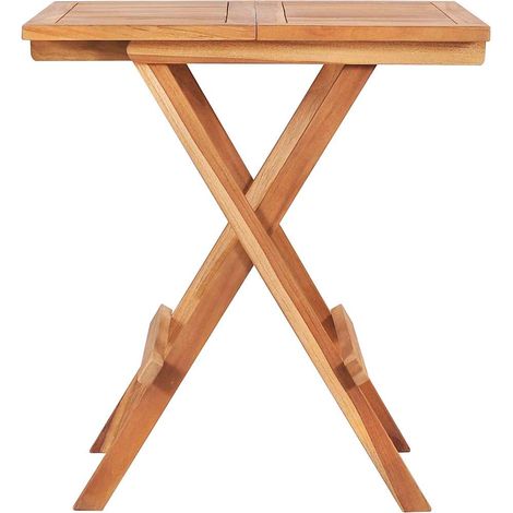 vidaXL Mesa plegable de bistró de madera maciza de teca 60x60x65 cm (1/2)