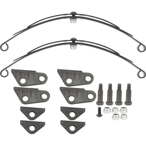 Jeu de suspension arrière en acier à lames pour camion Tamiya 1/14, pièces RC, ressort feuille métallique, kit de rechange robuste. (1/5)