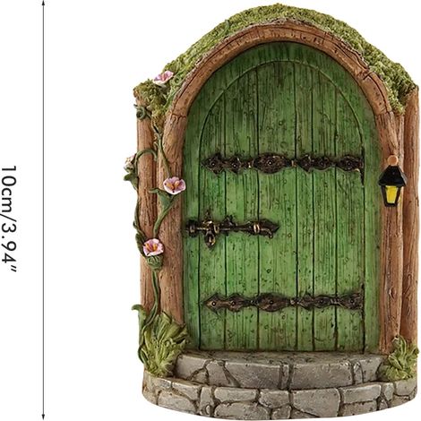 Porte féerique pour arbres, miniature de jardin féerique, accessoires de décoration extérieure, sculpture décorative pour chambre d'enfant, arbres muraux (1/5)