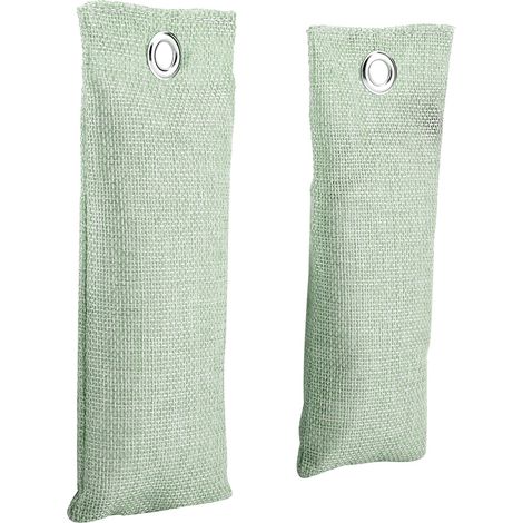 Lot de 2 bouchons de chaussures désodorisants au charbon de bambou, éliminant le formaldéhyde et contenant du charbon actif. (1/5)