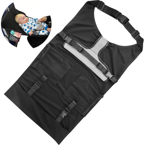 Hamac Avion Bébé, Lit Bébé pour Voyage en Avion, Repose Pied Avion Enfant, Lit d'avion Léger et Pliable pour Longs Vols avec Boucle Réglable (1/5)