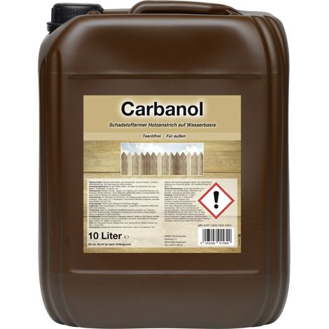 Holzschutzlasur Carbanol 10 L braun Holzschutzlasur