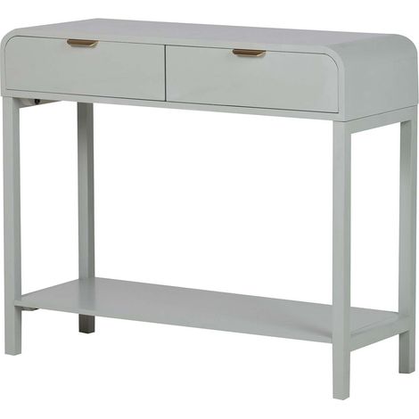 Console en MDF pin vert doré 90 x 32 x 75 cm (1/2)