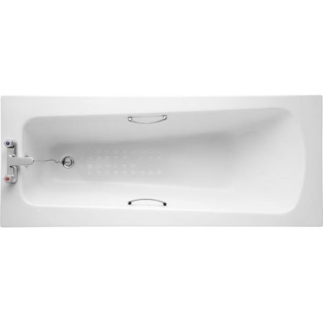 Armitage Shanks Sandringham 21 1700mm x 700mm Water Saving Bath with Handgrips - 2 Tap Hole (inc Leg Set) (1/3)