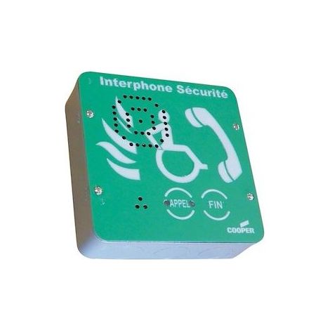 EATON NUGELEC NUG36101 Citofono di sicurezza convenzionale per EAS di colore verde - Gamma VoCALL5