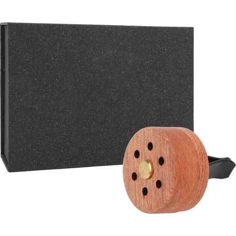 Diffuseur d'huiles essentielles pour voiture, clip d'aération en bois, élimine les odeurs, relaxant et apaisant pour véhicule et pièce. (1/5)
