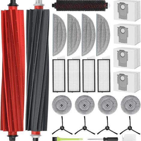 Filiyano-Accessoires pour Roborock S8 MaxV Ultra : brosses, filtres, lingettes de nettoyage (1/5)