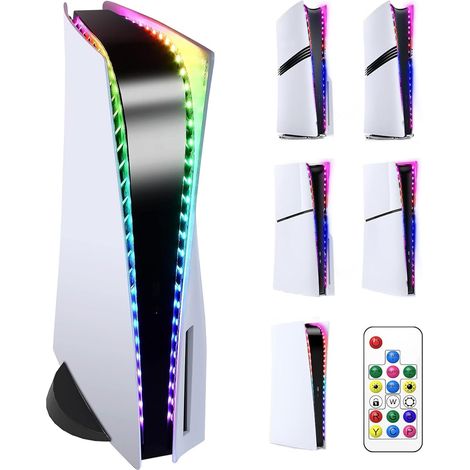 LED Strip Light, LED Strip 5050 RGB Flexible Light Strip with 7 Colors 358 Modes, Decoration LED Ribbon with IR Remote Control for Digital/Disc Edition (1/5)