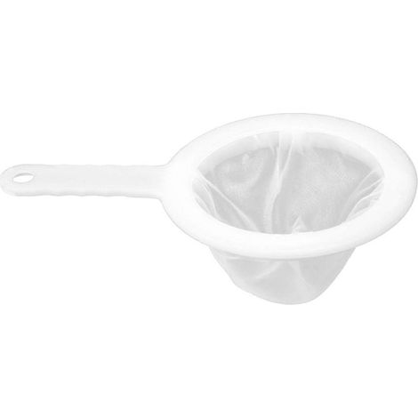 Passoire à mailles ultra-fines réutilisable en nylon avec poignée, idéale pour le miel, les jus, le thé, le lait de soja et le café.