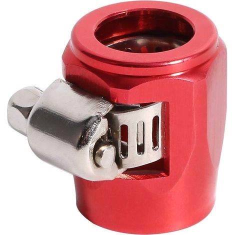 Set di pinze di serraggio AN6 per tubi – rosse – per carburante/olio/acqua