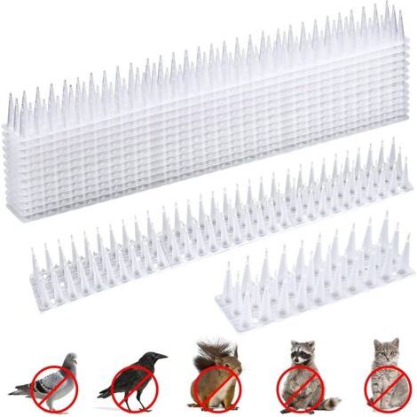 12 Pièces Pic Anti Pigeon,5.16M Anti Pigeon pour Balcon Plastique,3 rangées Repulsif Chat Repulsif Pigeon Kit,Pique Anti Pigeon Plastique,Anti Pigeon,Anti Pigeons pour Balcon (1/5)
