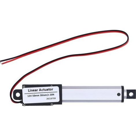 Linearantrieb, 50 mm Hub, 12 V DC, geräuscharmer interner Endschalter, Mini-Antrieb für die Automobilindustrie, 30 mm/s – 20 N (1/5)