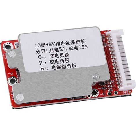 BMS-Li-Ionen-Akkuschutzplatine, Li-Ionen-Akkuschutzplatine BMS für 13S 48V / 54,6V (1/4)