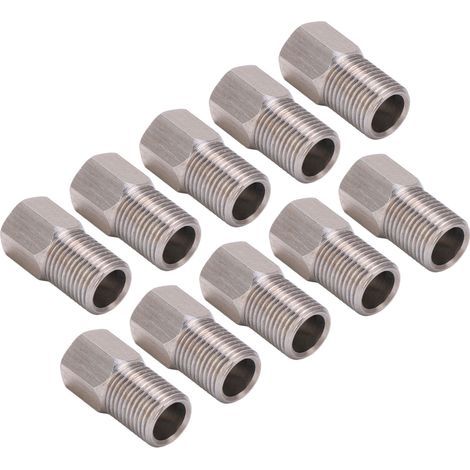 10 pièces Boulon Vis pour Câble Hydraulique Vélo 8mm, Écrou de Compression pour Freins Hydrauliques en Acier Inoxydable VTT (1/5)