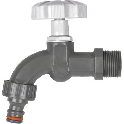 Robinet de jardin, type champignon, 3/4" en plastique (1/2)