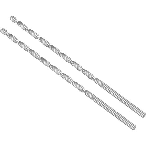 2 Pièces Forets Hélicoïdaux Extra Longs 8mm Diamètre 250mm Longueur (1/5)