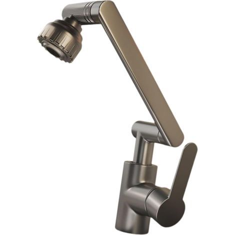 Stainless steel kitchen faucet – 1080° swivel – Two modes – Water supply hose not included (1/5)