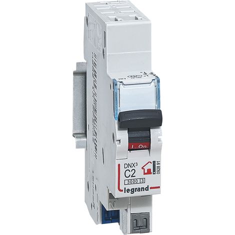 Legrand - Disjoncteur Phase + Neutre - 2A - bornes automatiques - 1 module