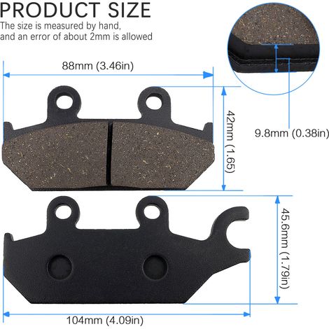 Compatible with Yamaha XT600 (1990-1995), XTZ660, and Tenere (1991-1998) brake pads/disc brakes.