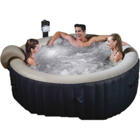 Lumière d'ambiance LED pour spa à bulles – Éclairage ABS et polycarbonate – 2 modes d'éclairage – Diam. 11,5 cm – Installation facile