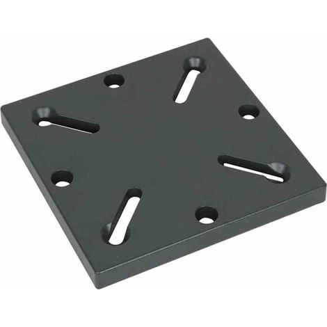 Adapterplatte Kunststoff/Stahl in anthrazit, Lochabstand 95-113 mm (1/3)