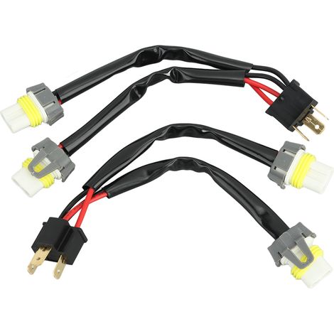 Câble répartiteur de phares mâle H4 9003 vers femelle 9005/9006 pour camionnette, avec connecteur LED. (1/5)