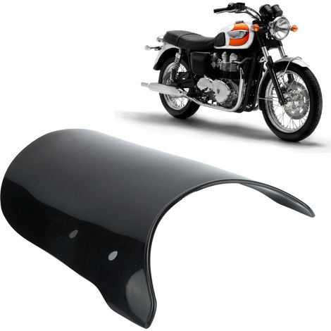Pare-brise rétro universel pour moto Triumph Bonneville, noir (1/5)