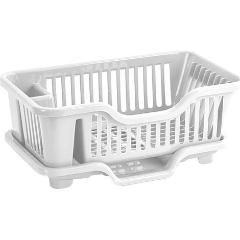 Égouttoir à vaisselle avec bac de récupération, porte-ustensiles, organisateur, ensemble égouttoir et plateau de récupération pour comptoir de restaurant, indispensables (1/5)